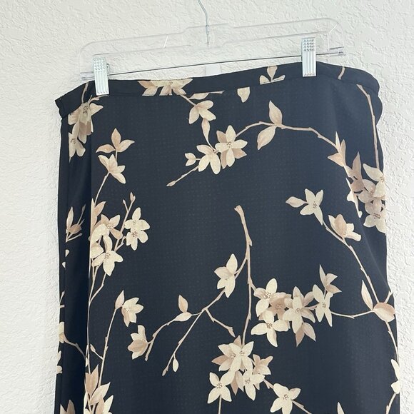 CJ Banks Skirt Womens 1X Reversible Floral‎ Dark Cottagecore Fairy Boho - Picture 5 of 12